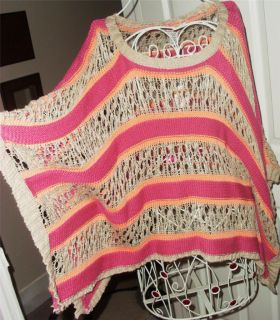 American Rag Sweater Batwing Dolman Sleeve s M NWT $59 00 Pink Coral 