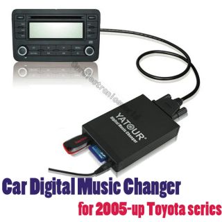 Car Digital CD Changer USB Aux SD  Music Adapter for Toyota Camery 