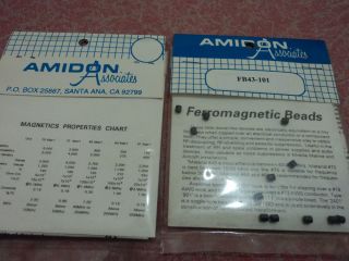 Ferrite Magnetic Beads FB 43 101 Amidon Brand New Old Stock 2 Pack of 
