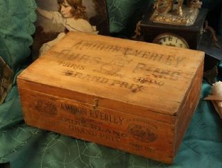   french vintage amidon everley grand prix 1900 paris wooden box a