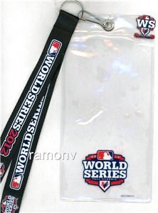   World Series Ticket Holder Lanyard I Was There Pin MLB Aminco