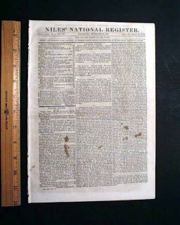   LINCOLN Mention Mormons Joseph Smith Amistad Slave Ship 1840 Newspaper