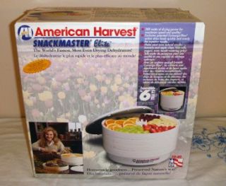 American Harvest Snackmaster Elite Food Dehydrator 4 Trays Fruit 