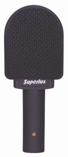 Superlux Pra 628 MKII Inst Mic w Amp Drum Mount Clip New PRA628MKII 