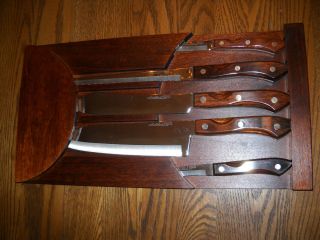 Amway Set of 5 Marblehead Knives with Holdster 