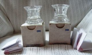 Princess House Set of 2 Lead Crystal Candle Holders