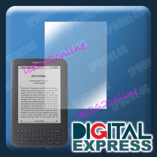 Clear Screen Protector Shield Cover for  Kindle 3