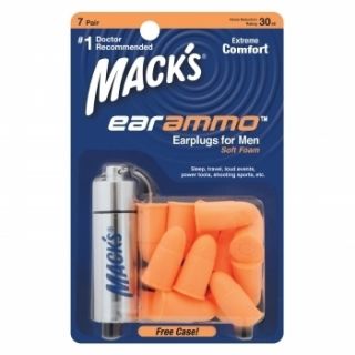 Macks AMO Soft Foam Ear Plugs Shooting Sports Hunting 7 Pair Earplugs 