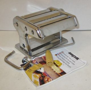 AMPIA STAINLESS STEEL PASTA MAKER BY MARCATO, ITALY, MAKES 3 NOODLE 