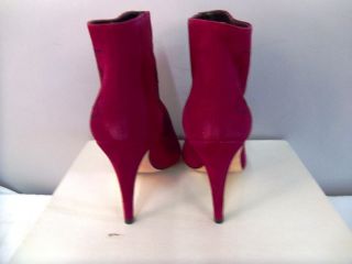 440 Tibi Anastasia Peep Toe Boot in Red Suede. The size is 5 M the 