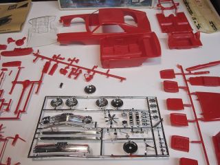 Vintage MPC AMX V8 1 20 Scale Plastic Model Car Kit w Box Instructions 