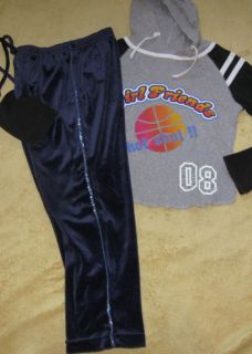 pants are amy byer 5 sporty hooded top is from