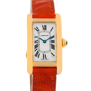 Cartier Tank Americaine 18K Yellow Gold Watch W2601556