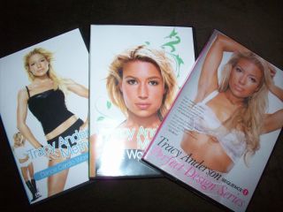 TRACY ANDERSON   3 DVD SEQUENCE I  MAT AND DANCE CARDIO DVDS