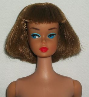 Vintage American Girl Barbie Doll RARE Brunette Light Brown Long Hair 