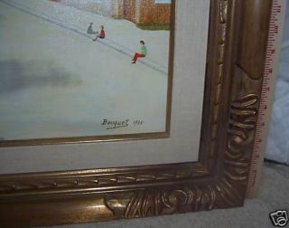 Original Oil Painting by French Artist Andre Bouquet