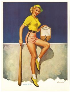 Ancona 1940s Original Pin Up Print Rookie of The Year Unlikely 
