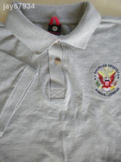 Amman Jordan American Embassy Mens Shirt Sz XL Polo Style Pique Knit 