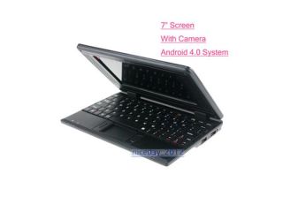 New 7 Mini Android 4 0 Netbook Laptop Notebook with Camera WiFi Via 