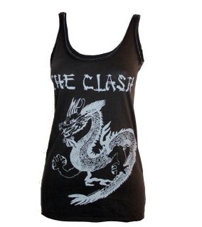 The Clash Dragon Vest T Shirt Women Amplified New