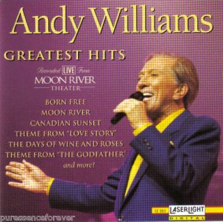 ANDY WILLIAMS Greatest Hits Live From Moon River Theater UK 10 Tk CD 