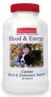  canine blood endurance 120 tablets a natural dietary supplement 