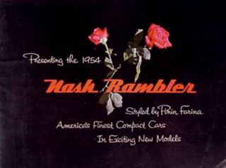 1954 Nash Rambler Farina Color Brochure XLNT Original