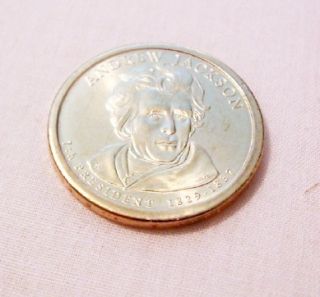 2008 P Andrew Jackson $1 Goldtone Single Coin Dollar