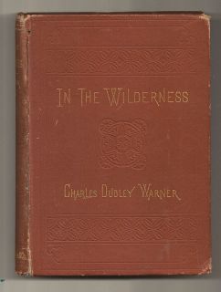 vintage Adirondack book In the Wilderness by Charles Dudley Warner 