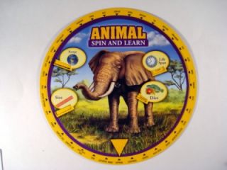 Animals Information Spinning Wheel Teacher Science New