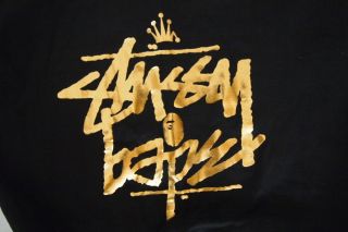 Stussy x Bape 30th Aniversary Special Joint Operations Black Gold M 