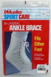 Mueller Bi Lateral Ankle Brace Support x Large New Black