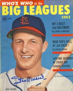 Stan Musial Signed 1953 Whos Who in The Big Leagues Magazine PSA DNA 