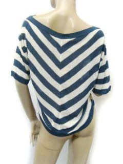 Juicy Couture Striped Pullover Shoulder Top Shirt