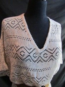 ANNALEE + HOPE Oatmeal Heathered Beige Crochet Batwing Dolman Sweater 