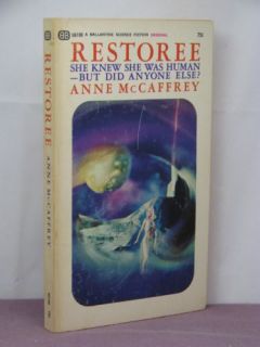 restoree by anne mccaffrey signed cover by ballantine books first 