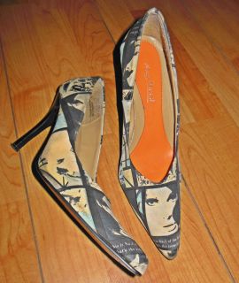 Anne Michelle Heels 4 Stiletto Pumps Orange soles Shoes 9 / 9.5 Very 