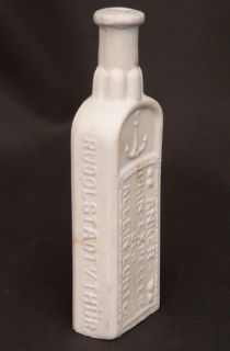   Expeller   Richter bottle UNIQUE ceramic version ca 1900 Anker WHITE