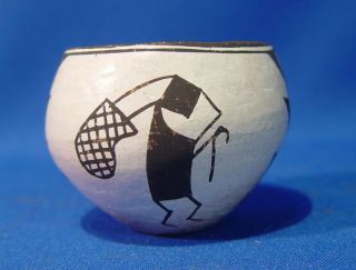 Acoma Pueblo Pottery Anne Lewis Kokopelli Burden Basket