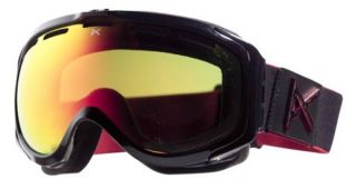   Anon Burton Hawkeye Black Emblem Red Solex Lens Ski Snowboard Goggles