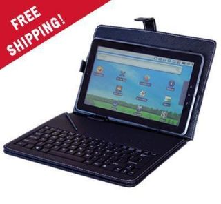 10 10 2 inch Android Tablet PC Padded Leather USB Keyboard Carry 