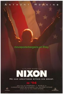 Nixon Movie Poster Anthony Hopkins Frost Nixon Bonus