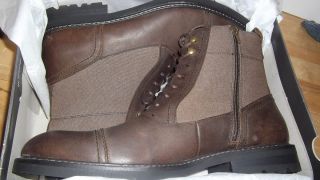 New Mens Shoes Brown Leather Marc Anthony Ankle Boot Lace Up Diego 