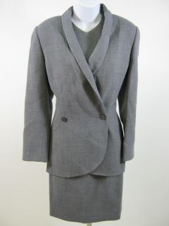 John Anthony Blue Wool Blazer Jacket Dress Suit Set M