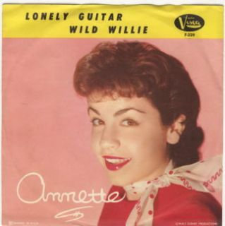 Annette Funicello Lonely Guitar Buena Vista 1959