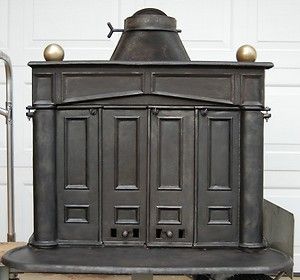 Vintage Wood Burning Stove Cast Iron Working Excellent Condition