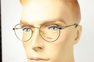 Vintage Metal Panto Eyeglasses Frame by Sting A6