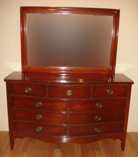 Antique Mahogany 3 Piece matching Bedroom Set by DIXIE furniture 