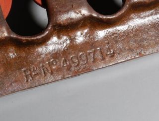 Antique Vintage 19th Century English Made Cast Iron Cue Holder Rack 