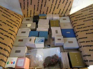 Vintage Avon Jewelry Boxes Lot Earrings Necklaces